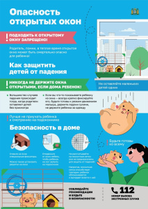 Никогда не держите окна открытыми, если дома ребенок!