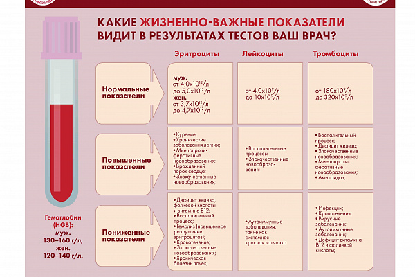 Специалистами ФГБУ «НМИЦ гематологии» Минздрава России разработана серия инфографики, где в простой и доступной форме представлена информация о заболеваниях системы крови